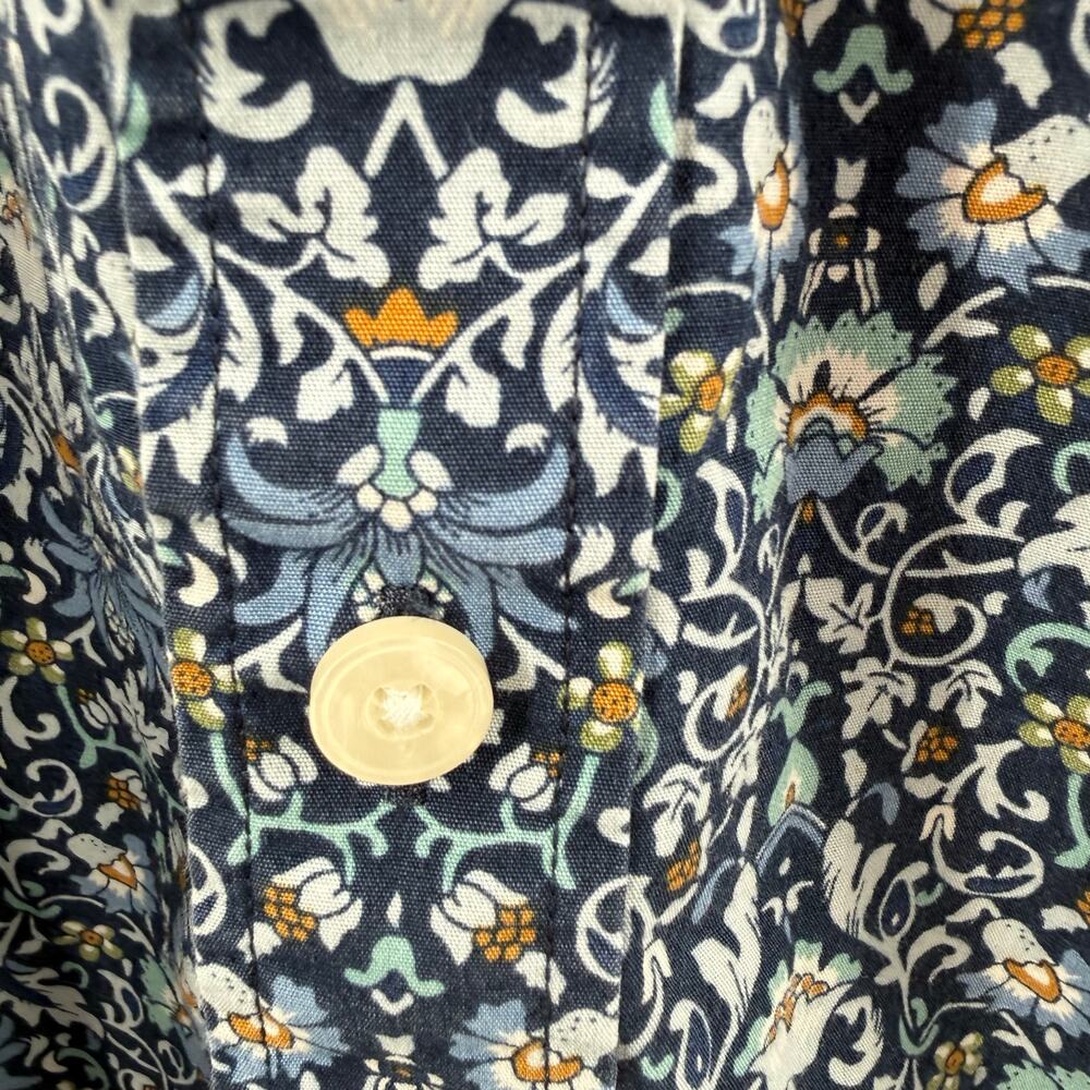 UNTUCKit Alverdi Shirt Men’s Large short sleeve blue floral button down 40643 - Picture 10 of 16